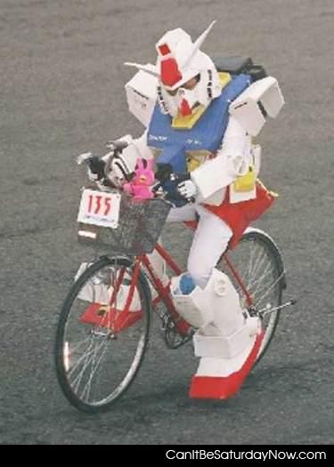 Gundam bike - This gundam stole your bike